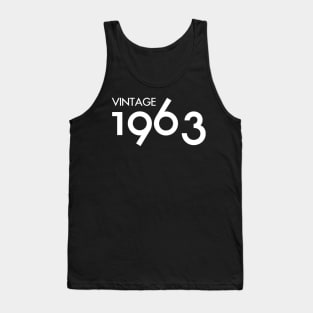 Vintage 1963 Gift 57th Birthday Party Tank Top